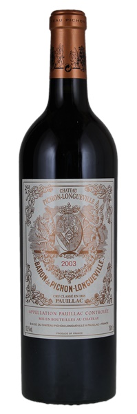 2003 Château Pichon-Longueville Baron, 750ml