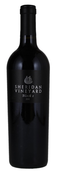 2011 Sheridan Vineyard Block 1 Cabernet Sauvignon, 750ml