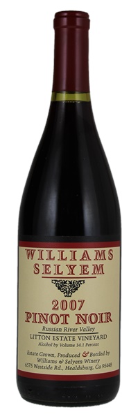 2007 Williams Selyem Litton Estate Vineyard Pinot Noir, 750ml