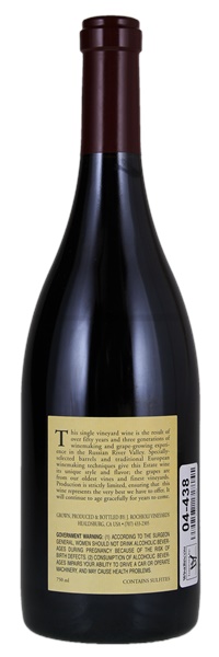 2012 Rochioli West Block Pinot Noir, 750ml