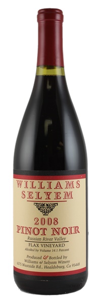 2008 Williams Selyem Flax Vineyard Pinot Noir, 750ml
