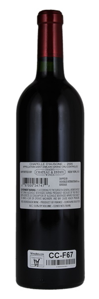 2005 La Chapelle d'Ausone, 750ml