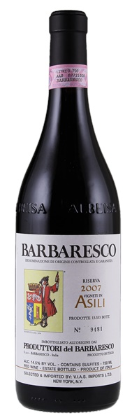 2007 Produttori del Barbaresco Barbaresco Asili Riserva, 750ml