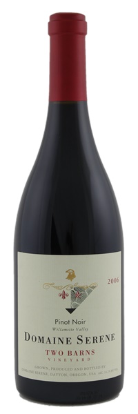 2006 Domaine Serene Two Barns Vineyard Pinot Noir, 750ml