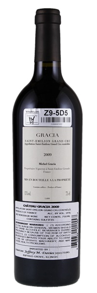 2009 Gracia, 750ml