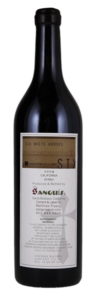 2009 Sanguis Six White Horses, 750ml