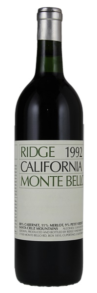 1992 Ridge Monte Bello, 750ml