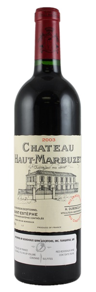 2003 Château Haut-Marbuzet, 750ml