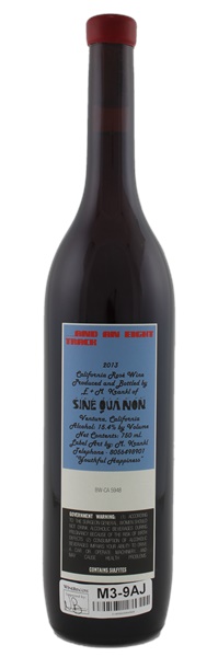 2013 Sine Qua Non ...And An Eight Track Rose Wine, 750ml