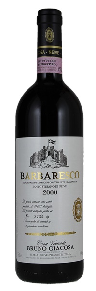 2000 Bruno Giacosa Barbaresco Santo Stefano di Neive, 750ml