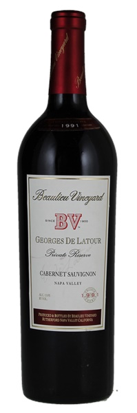 1991 Beaulieu Vineyard Georges de Latour Private Reserve Cabernet Sauvignon, 750ml