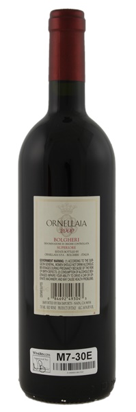 2000 Tenuta Dell'Ornellaia Ornellaia, 750ml