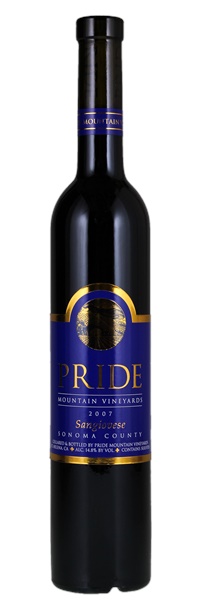 2007 Pride Mountain Sangiovese, 500ml