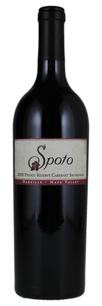 2008 Spoto Wines Private Reserve Cabernet Sauvignon, 750ml