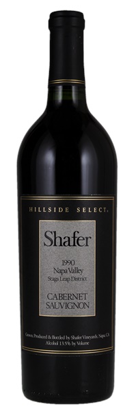 1990 Shafer Vineyards Hillside Select Cabernet Sauvignon, 750ml
