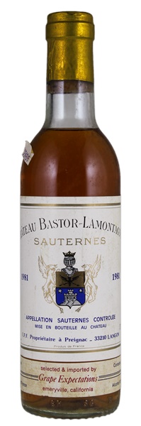 1981 Château Bastor-Lamontagne, 375ml