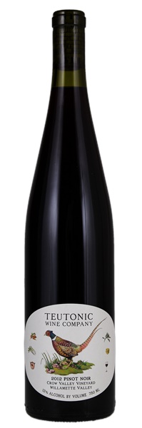 2012 Teutonic Wine Company Crow Valley Vineyard Pinot Noir, 750ml