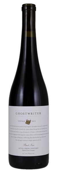 2012 Ghostwriter Aptos Creek Vineyard Pinot Noir, 750ml