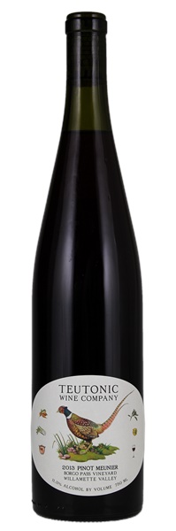 2013 Teutonic Wine Company Meunier Borgo Pass Vineyard Pinot Meunier, 750ml