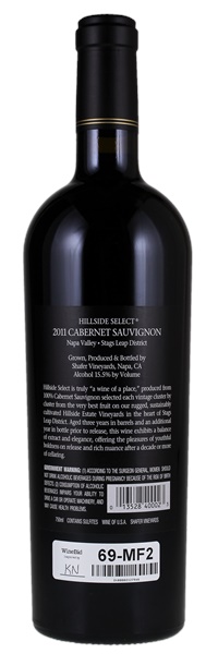 2011 Shafer Vineyards Hillside Select Cabernet Sauvignon, 750ml