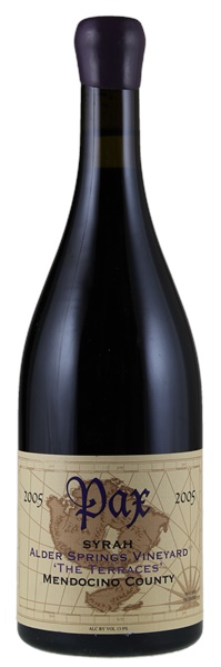 2005 Pax Alder Springs Vineyard The Terraces Syrah, 750ml