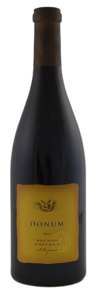 2012 Donum West Slope Pinot Noir, 750ml