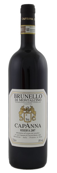 2007 Capanna Brunello di Montalcino Riserva, 750ml