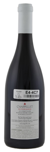 2013 Chappellet Vineyards Dutton Ranch Pinot Noir, 750ml