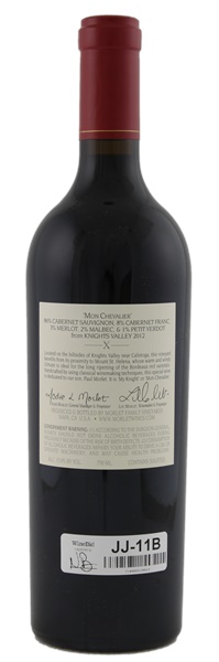 2012 Morlet Family Vineyards Mon Chevalier Cabernet Sauvignon, 750ml