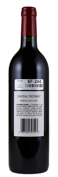 2000 Château Trotanoy, 750ml