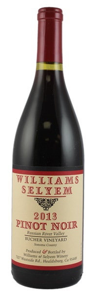2013 Williams Selyem Bucher Vineyard Pinot Noir, 750ml