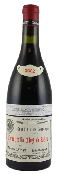 2002 Dominique Laurent Chambertin Clos de Beze Grande Cuvee Vieilles Vignes, 750ml