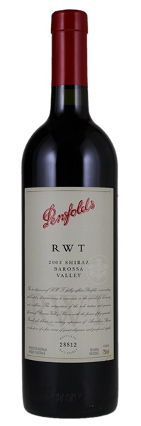 2003 Penfolds RWT (Red Wine Trials) Shiraz, 750ml