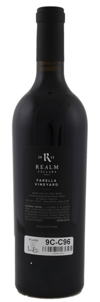 2012 Realm Farella Vineyard Red Wine, 750ml