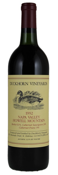 1992 Duckhorn Vineyards Howell Mountain Proprietary Red, 750ml