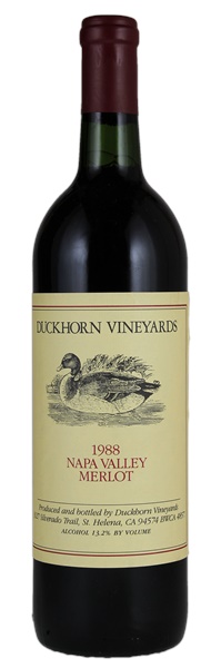 1988 Duckhorn Vineyards Napa Valley Merlot, 750ml