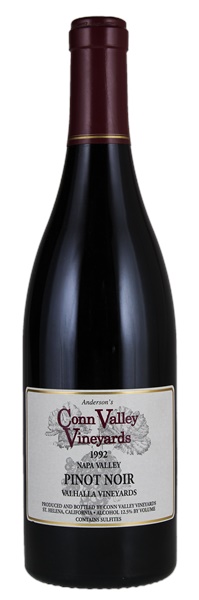 1992 Anderson's Conn Valley Valhalla Vineyard Pinot Noir, 750ml