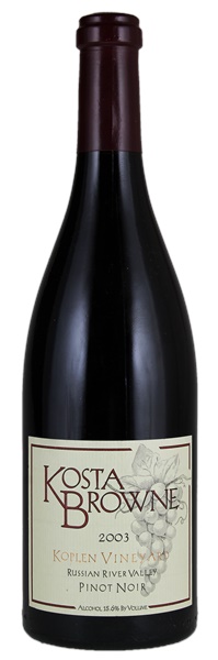 2003 Kosta Browne Koplen Vineyard Pinot Noir, 750ml