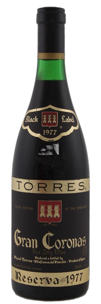 1977 Miguel Torres Gran Coronas Black Label Reserva, 750ml