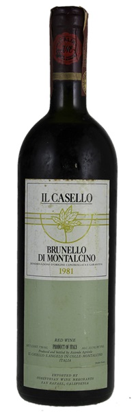 1981 Il Casello Brunello di Montalcino, 750ml