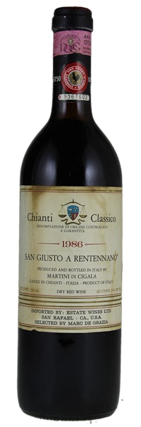 1986 San Giusto a Rentennano Chianti Classico, 750ml