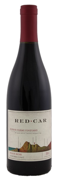 2011 Red Car Zephyr Farms Vineyard Pinot Noir, 750ml