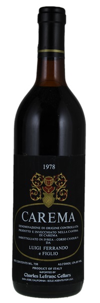 1978 Luigi Ferrando Carema Etichetta Nera (Black Label), 750ml