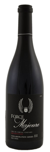 2012 Force Majeure Vineyards Ciel du Cheval Vineyard Collaboration Series III, 750ml