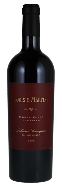 2008 Louis M. Martini Monte Rosso Vineyard Cabernet Sauvignon, 750ml