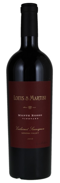 2010 Louis M. Martini Monte Rosso Vineyard Cabernet Sauvignon, 750ml