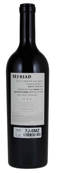 2012 Myriad Cellars Beckstoffer Georges III Vineyard Cabernet Sauvignon, 750ml
