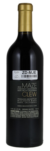 2012 Maze Clew Cabernet Sauvignon, 750ml