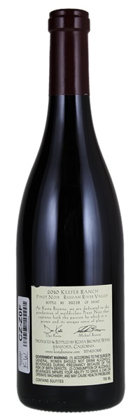 2010 Kosta Browne Keefer Ranch Pinot Noir, 750ml