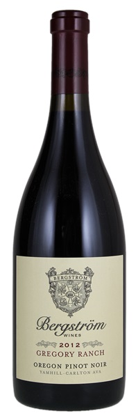2012 Bergstrom Winery Gregory Ranch Pinot Noir, 750ml
